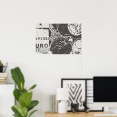 Geld lässt die Welt umgehen Poster (Heimbüro)