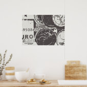 Geld lässt die Welt umgehen Poster (Küche)
