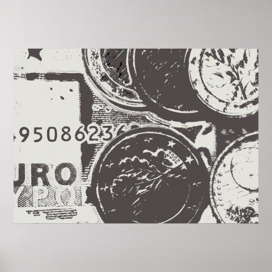 Geld lässt die Welt umgehen Poster (Vorne)