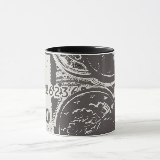 Geld lässt die Welt umgehen Tasse (Zentrum)