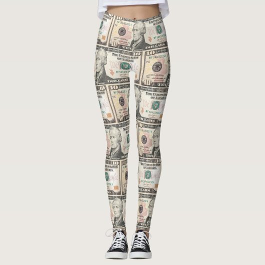 Geld Leggings (Vorderseite)