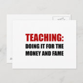 Geld lehren postkarte (Vorne/Hinten)