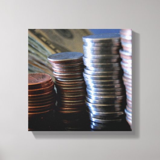 Geld Leinwanddruck (Vorderseite)