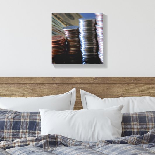 Geld Leinwanddruck (Insitu (Schlafzimmer))