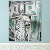 Geld Leinwanddruck (Insitu (Holzboden))