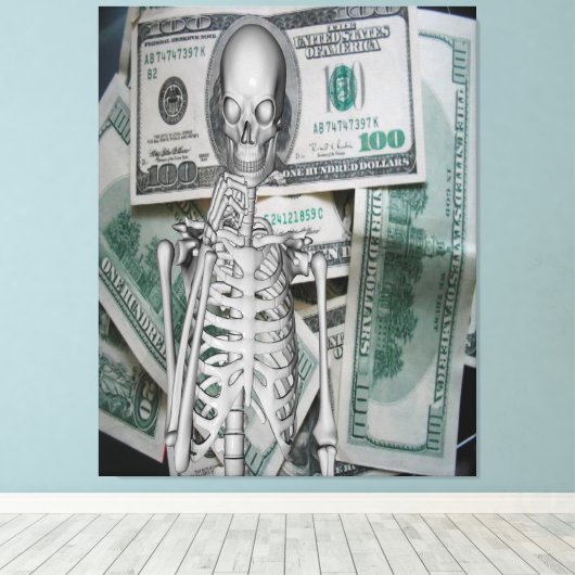 Geld Leinwanddruck (Insitu (Holzboden))