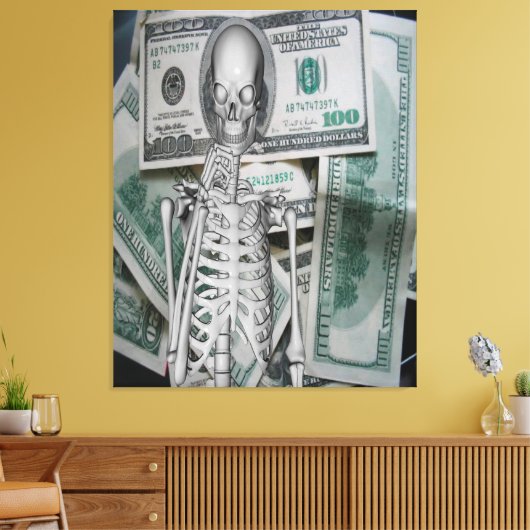 Geld Leinwanddruck (Insitu (Wohnzimmer))