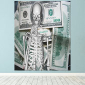 Geld Leinwanddruck (Insitu (Holzboden))