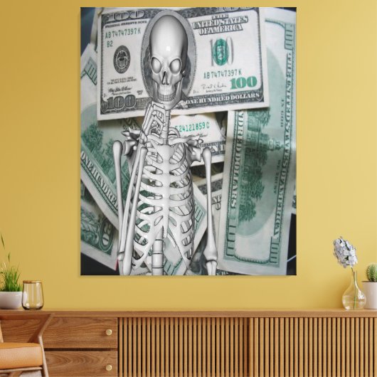 Geld Leinwanddruck (Insitu (Wohnzimmer))