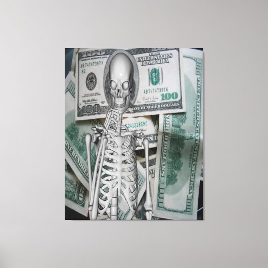 Geld Leinwanddruck (Vorderseite)