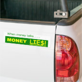 GELD LIEGT POLITISCHE SATIRE AUTOAUFKLEBER (Auf Lkw)