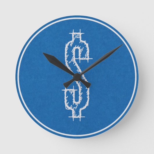 Geld machen runde wanduhr (Vorderseite)