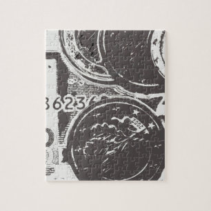 Geld macht die Welt rundum Puzzle