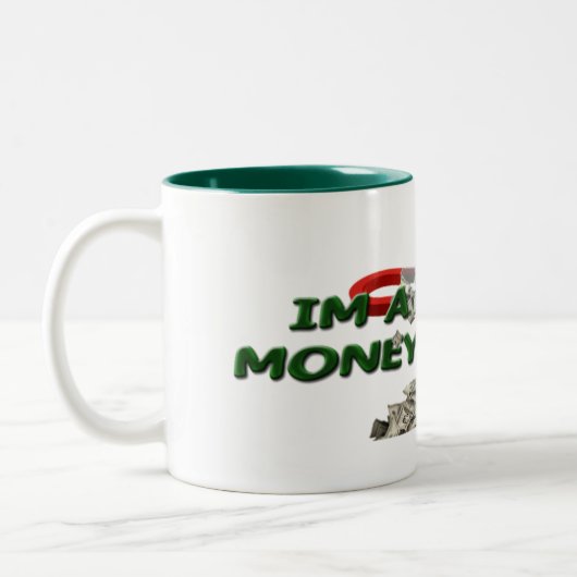 Geld-Magnet-Tasse Zweifarbige Tasse (Links)