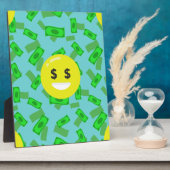 Geld mit Augen Emoji Fotoplatte (Seite)