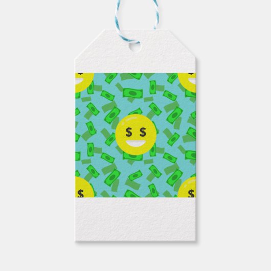 Geld mit Augen Emoji Geschenkanhänger (Vorderseite)
