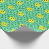 Geld mit Augen Emoji Geschenkpapier (Ecke)