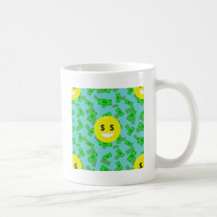 Geld mit Augen Emoji Kaffeetasse