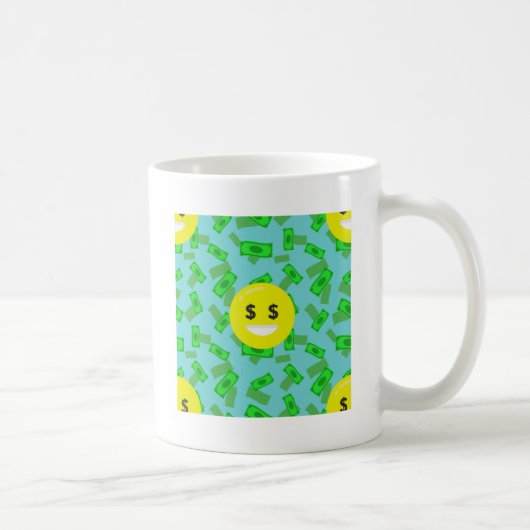 Geld mit Augen Emoji Kaffeetasse (Rechts)