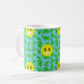 Geld mit Augen Emoji Kaffeetasse (Vorderseite Links)