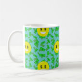 Geld mit Augen Emoji Kaffeetasse (Links)