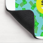Geld mit Augen Emoji Mousepad (Ecke)