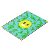 Geld mit Augen Emoji Notizblock (Linke Seite)