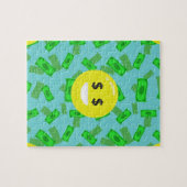 Geld mit Augen Emoji Puzzle (Horizontal)