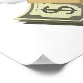 Geld mit Wings - Emoji Poster (Ecke)