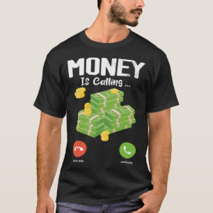Geld nennt einen Geldzettel T-Shirt