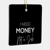 Geld ohne Arbeit Keramikornament (Rechts)