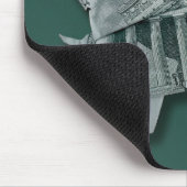 Geld Origami $50 Schildkröte Mousepad (Ecke)