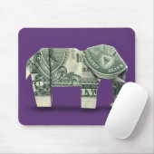 Geld Origami Elefant Mousepad (Mit Mouse)