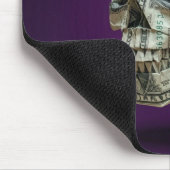 Geld-Origami-Menschenschädel Mousepad (Ecke)