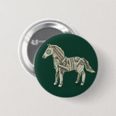 Geld Origami Pferd Button (Vorne & Hinten)