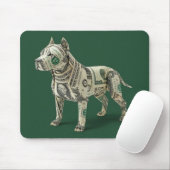 Geld Origami Pitbull Hund Mousepad (Mit Mouse)