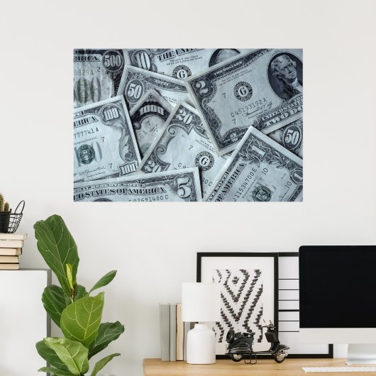 Geld Poster (Heimbüro)