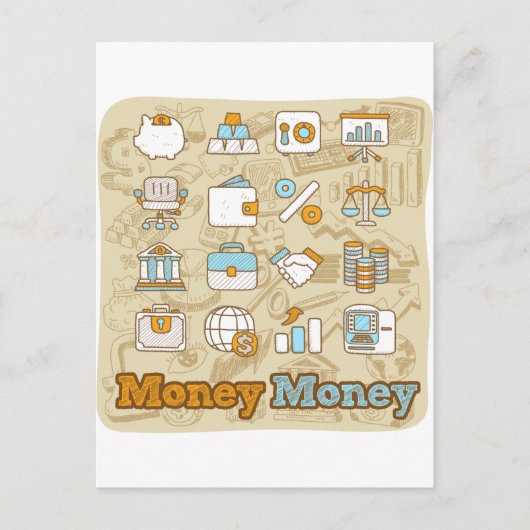 Geld Postkarte (Vorderseite)
