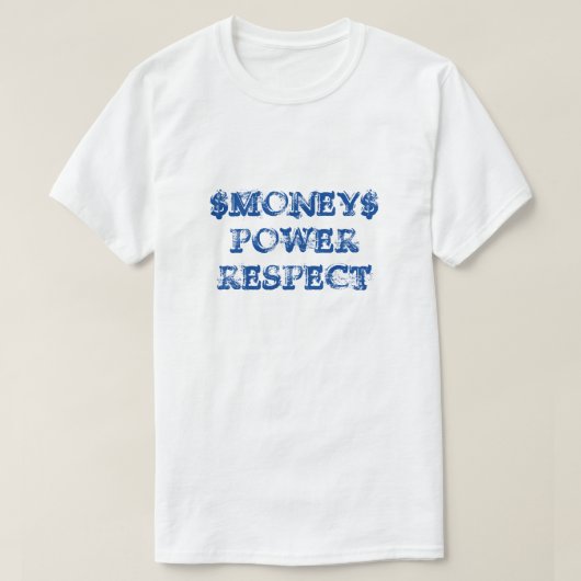 Geld Power Achtung T-Shirts (Design vorne)