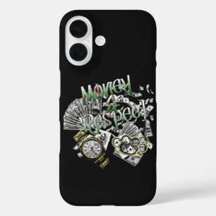 Geld & Respekt - Urbanes Streetwear-Design iPhone 16 Hülle