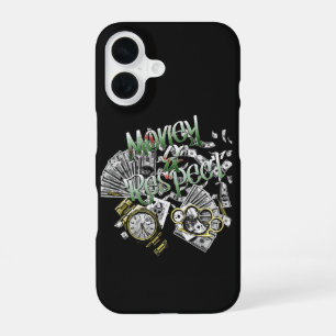 Geld & Respekt - Urbanes Streetwear-Design iPhone 16 Hülle