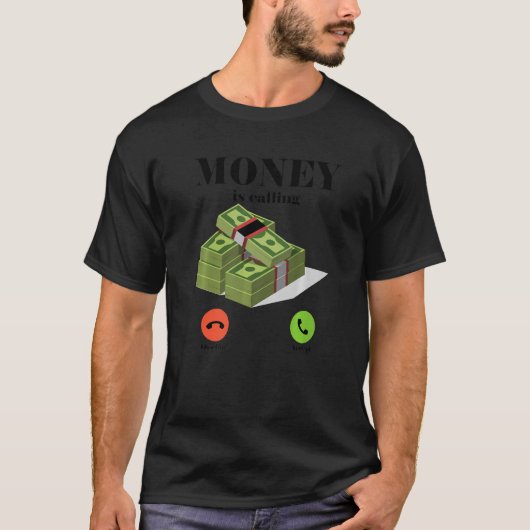 Geld ruft Bargeld T-Shirt (Vorderseite)