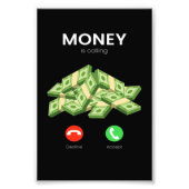 Geld ruft Geld Millionär Handel Fotodruck (Vorne)