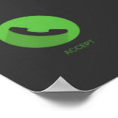 Geld ruft Motivierend Poster. Poster (Ecke)