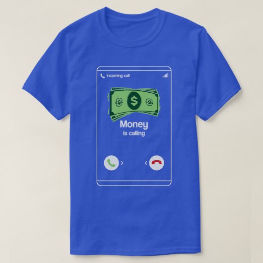 Geld ruft Unternehmer Cash Shirt Funny Bus an (Design vorne)