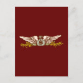 Geld-Sack-Flügel Postkarte (Vorderseite)