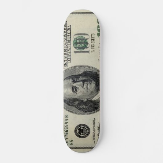 Geld Skateboard (Vorderseite)