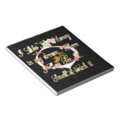 Geld spricht in meinen Träumen und ich Liebe es.pn Notizblock (angewinkelt)