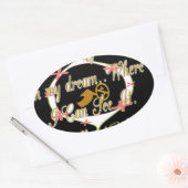 Geld spricht in meinen Träumen und ich Liebe es.pn Ovaler Aufkleber (Umschlag)