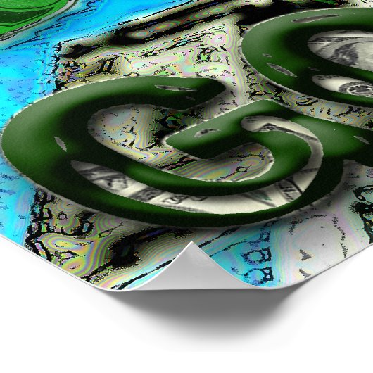 Geld spricht, meins sagt "gut" poster (Ecke)